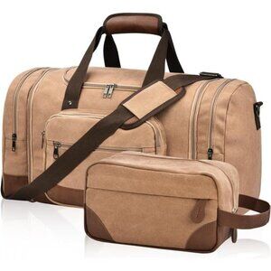 Canvas Duffle Bag for Travel,Expandable Carry on Bag,Overnight Weekend